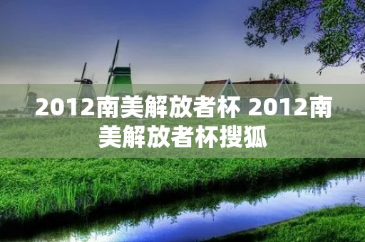 2012南美解放者杯 2012南美解放者杯搜狐