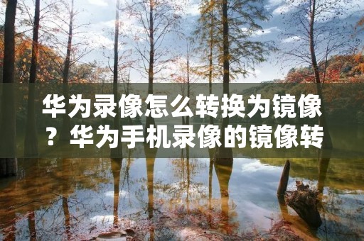 华为录像怎么转换为镜像？华为手机录像的镜像转换方法详解！