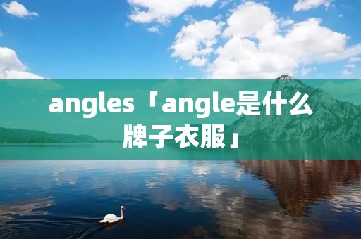 angles「angle是什么牌子衣服」