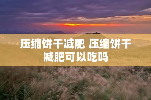 压缩饼干减肥 压缩饼干减肥可以吃吗