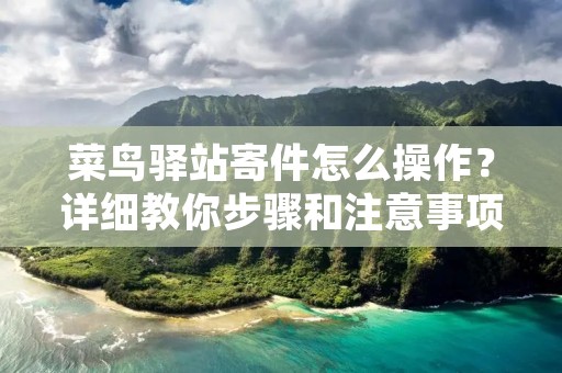 菜鸟驿站寄件怎么操作?详细教你步骤和注意事项! 菜鸟驿站寄件怎么操作?详细教你步骤和注意事项!