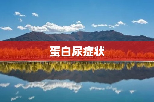 蛋白尿症状:如何正确识别和处理? 蛋白尿症状:如何正确识别和处理?