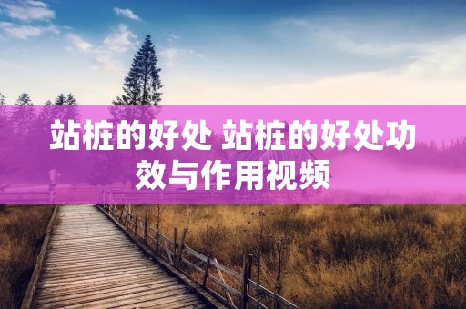 站桩的好处 站桩的好处功效与作用视频
