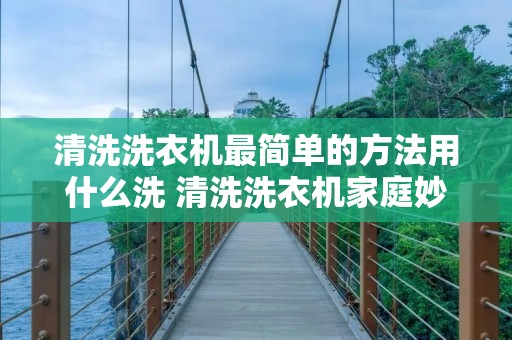 清洗洗衣机最简单的方法用什么洗 清洗洗衣机家庭妙招