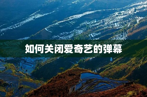 如何关闭爱奇艺的弹幕