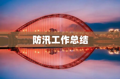 防汛工作总结:回顾与展望
