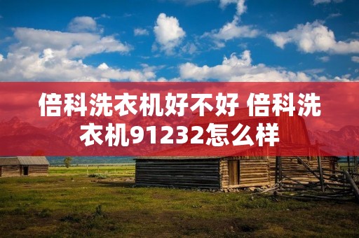 倍科洗衣机好不好 倍科洗衣机91232怎么样