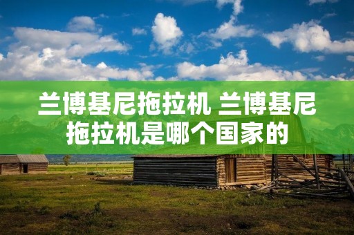 兰博基尼拖拉机 兰博基尼拖拉机是哪个国家的 兰博基尼拖拉机 兰博基尼拖拉机是哪个国家的