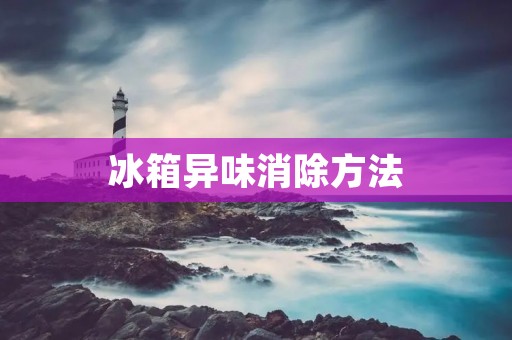 冰箱异味消除方法 冰箱异味消除方法