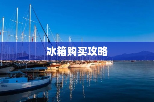 冰箱购买攻略:如何选择最适合自己的冰箱? 冰箱购买攻略:如何选择最适合自己的冰箱?