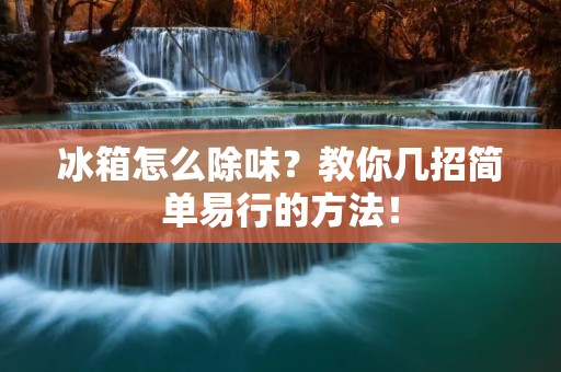 冰箱怎么除味?教你几招简单易行的方法! 冰箱怎么除味?教你几招简单易行的方法!