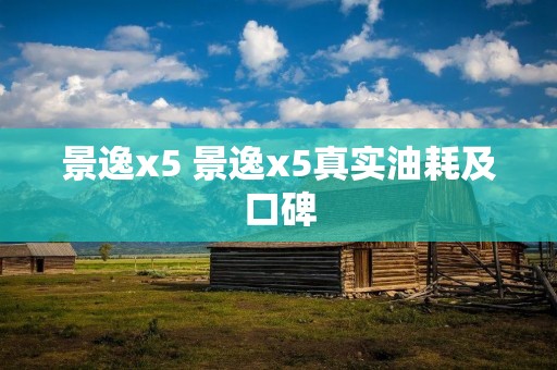 景逸x5 景逸x5真实油耗及口碑