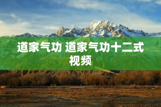 道家气功 道家气功十二式视频