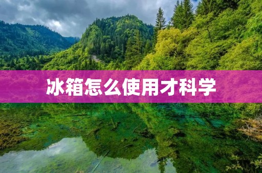 冰箱怎么使用才科学 冰箱怎么使用才科学