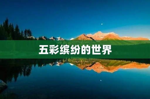 五彩缤纷的世界