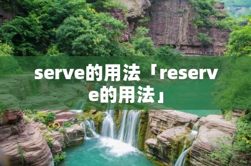 serve的用法「reserve的用法」