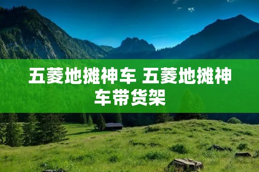 五菱地摊神车 五菱地摊神车带货架