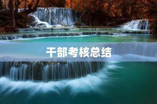 干部考核总结：发现问题，加强管理