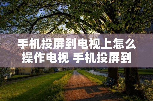 手机投屏到电视上怎么操作电视 手机投屏到电视上怎么操作电视看电视