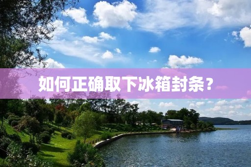 如何正确取下冰箱封条？