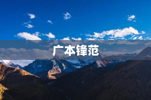 广本锋范:打造中国汽车品牌的新篇章 广本锋范:打造中国汽车品牌的新篇章