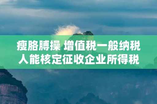 瘦胳膊操 增值税一般纳税人能核定征收企业所得税吗