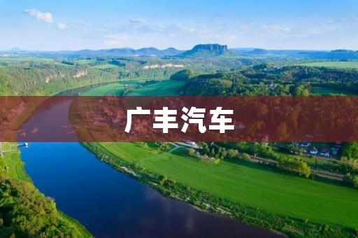 广丰汽车：打造中国汽车行业的领军品牌