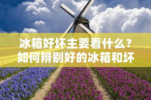 冰箱好坏主要看什么?如何辨别好的冰箱和坏的冰箱?这是每个家庭购买冰箱时都需要了解的问题。冰箱是家庭中必不可少的电器之一,它不仅能够为我们提供冷饮、冷食等生活必需品,还能够帮助我们保鲜食品,延长食品的保质期。因此,选择一款好的冰箱非常重要。 冰箱好坏主要看什么?如何辨别好的冰箱和坏的冰箱?这是每个家庭购买冰箱时都需要了解的问题。冰箱是家庭中必不可少的电器之一,它不仅能够为我们提供冷饮、冷食等生活必需品,还能够帮助我们保鲜食品,延长食品的保质期。因此,选择一款好的冰箱非常重要。