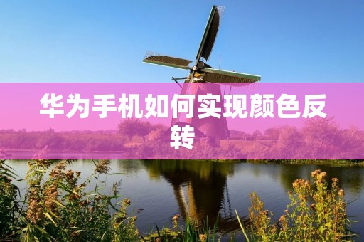 华为手机如何实现颜色反转 华为手机如何实现颜色反转