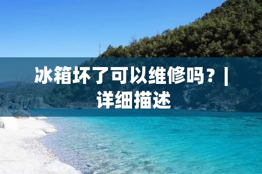 冰箱坏了可以维修吗？| 详细描述
