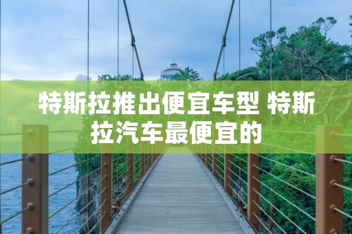 特斯拉推出便宜车型 特斯拉汽车最便宜的
