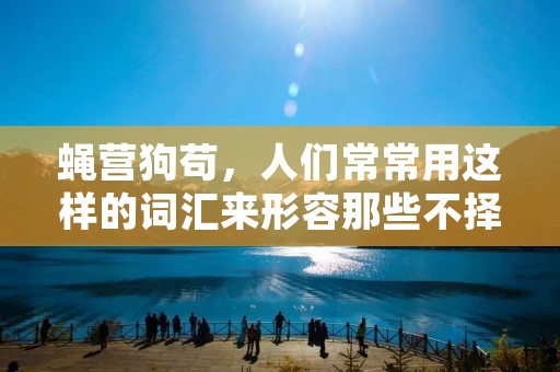 蝇营狗苟,人们常常用这样的词汇来形容那些不择手段,不讲道德的人们。这个词汇的出现,就是因为人们对于这种行为的愤怒和不满。在现实生活中,我们也经常会遇到这种人,他们常常为了自己的利益不择手段,不惜伤害他人。那么,究竟是什么原因导致了这种行为的出现呢?