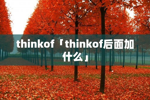 thinkof「thinkof后面加什么」