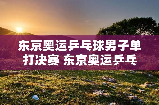 东京奥运乒乓球男子单打决赛 东京奥运乒乓球男子单打决赛视频 东京奥运乒乓球男子单打决赛 东京奥运乒乓球男子单打决赛视频