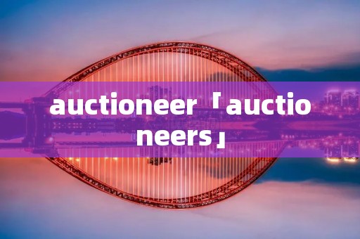 auctioneer「auctioneers」 auctioneer「auctioneers」