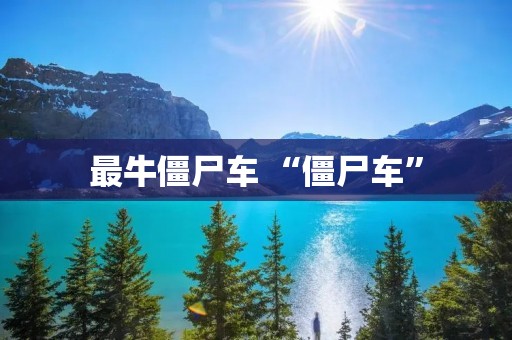 最牛僵尸车 “僵尸车” 最牛僵尸车 “僵尸车”