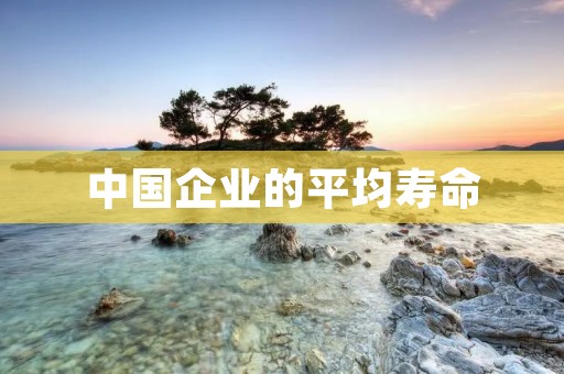 中国企业的平均寿命:为何短暂?