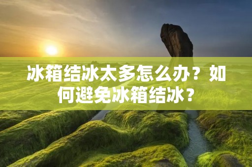冰箱结冰太多怎么办？如何避免冰箱结冰？