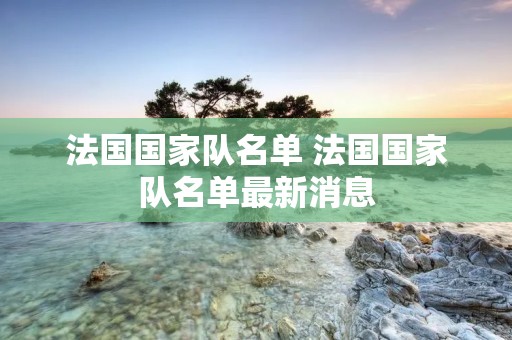 法国国家队名单 法国国家队名单最新消息
