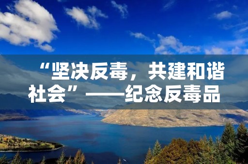 “坚决反毒,共建和谐社会”——纪念反毒品日 “坚决反毒,共建和谐社会”——纪念反毒品日