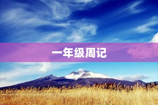 一年级周记：我的快乐生活