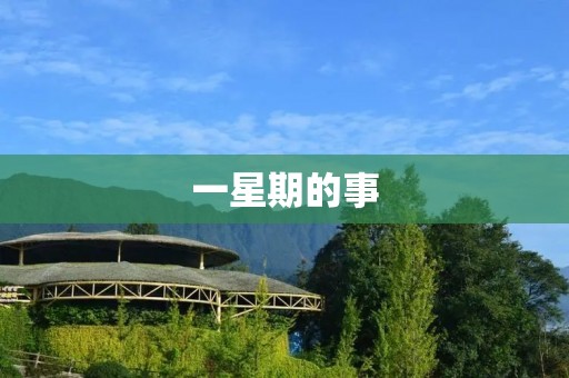 一星期的事