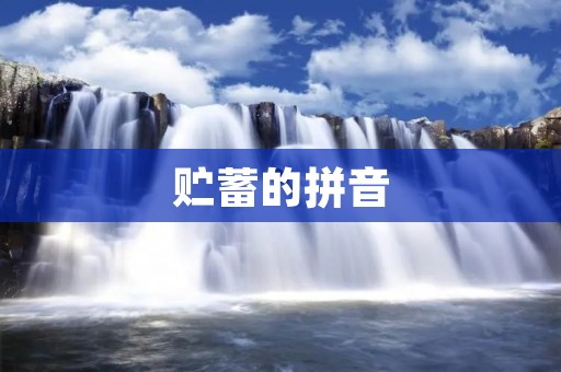 贮蓄的拼音:zhù xù