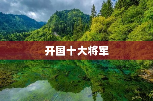 开国十大将军：中国共产党建国时期的杰出领袖