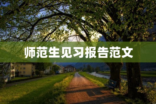 师范生见习报告范文:探究小学语文课堂教学