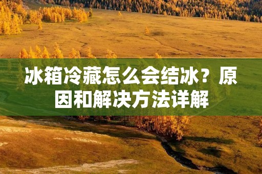 冰箱冷藏怎么会结冰？原因和解决方法详解