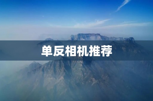 单反相机推荐:如何选购适合自己的单反相机?
