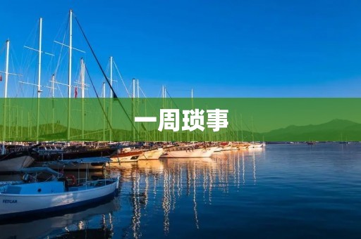 一周琐事
