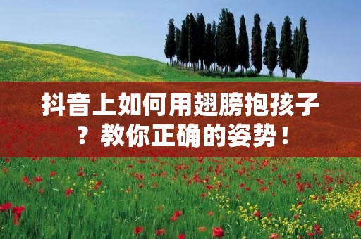 抖音上如何用翅膀抱孩子?教你正确的姿势! 抖音上如何用翅膀抱孩子?教你正确的姿势!