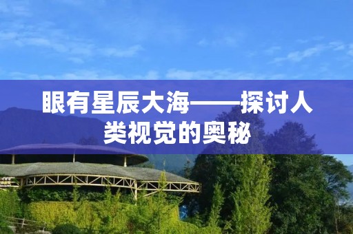 眼有星辰大海——探讨人类视觉的奥秘